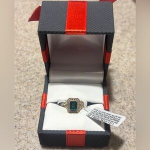 14k gold ring over silver size 7 NWT